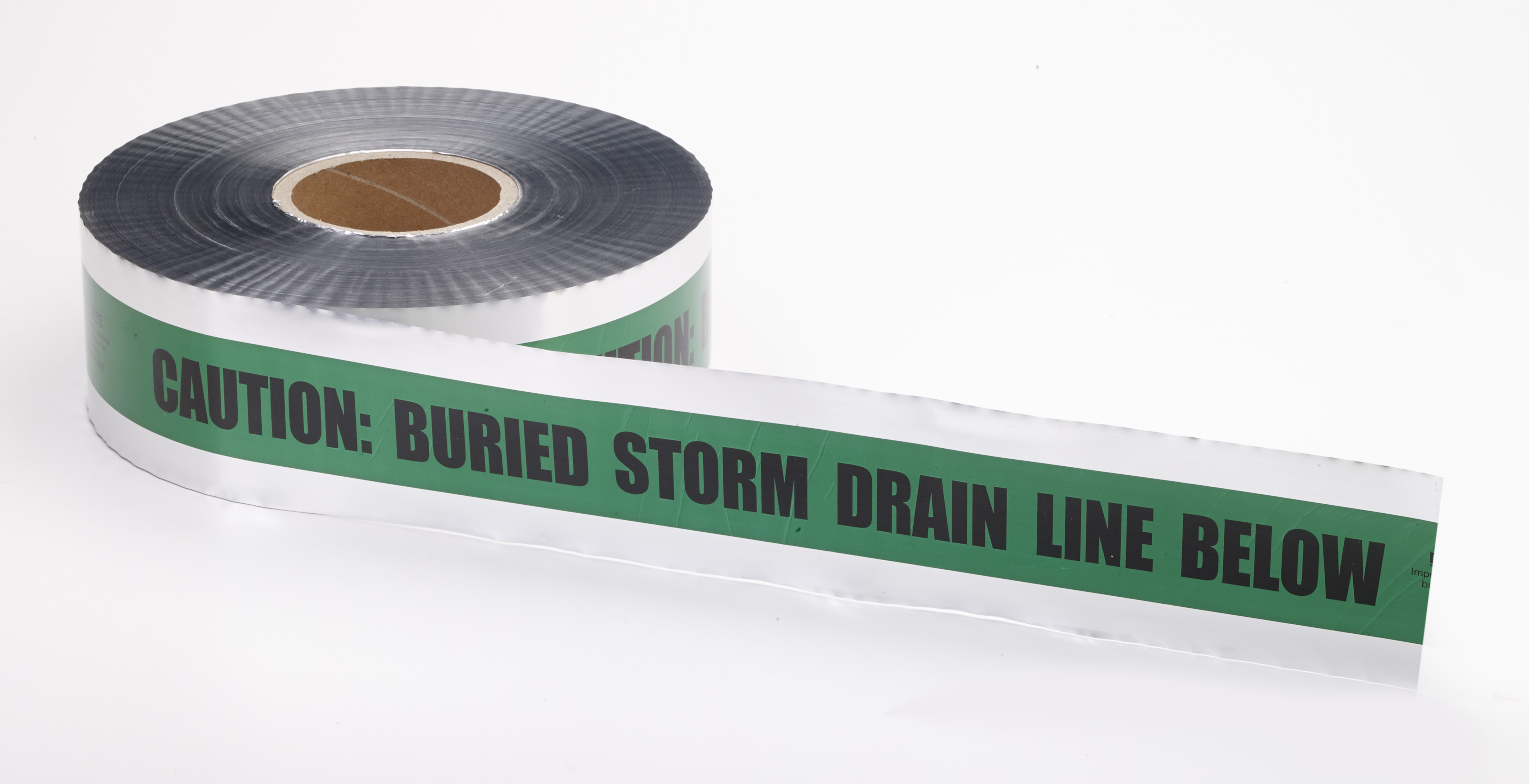 Polyethylene Underground Storm Drain Detectable Marking Tape, 1000