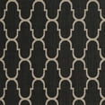 thumbnail image 3 of SAFAVIEH Courtyard Eustacia Geometric Indoor/Outdoor Area Rug, Black/Beige, 4' x 5'7", 3 of 4