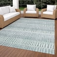 thumbnail image 3 of Addison Rugs Chantille Indoor/Outdoor Transitional Stripes Aqua Machine Washable Rectangle Rug, 5' x 7'6", 3 of 8