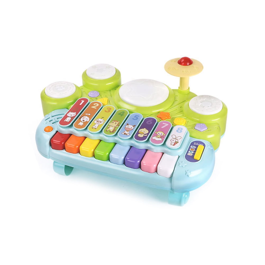 Baby Musical Drums Toys Piano Musical Instrument 6 to 12 Months Early Education 