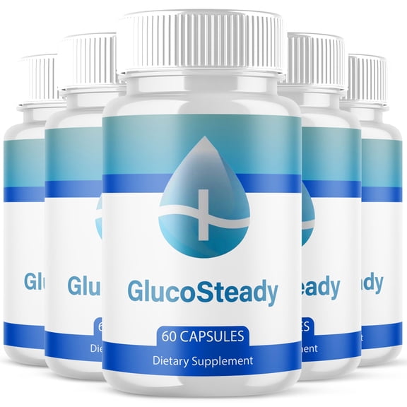 GlucoSteady Blood Balance Support Pills Advanced Formula Vitamin Supplement Gluco Steady 300 Capsules