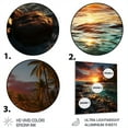 thumbnail image 3 of Designart "Beach Photo Sunset Charm VIII" Nautical & Beach Metal Wall Art, 3 of 5