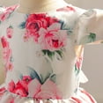 thumbnail image 4 of Girls Rose Floral Dress Easter Pageant Christmas Party Dress 3-9 Years, 4 of 7