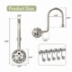 thumbnail image 2 of 12 Pack Rustproof Metal Shower Curtain Hooks, Decorative Nickel Hooks for Bathroom Liners, 2 of 5