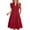 E-Red, variant on Summer Dresses for Women Ruffle Sleeve V Neck Midi Dress Casual Beach Sundress with Pockets