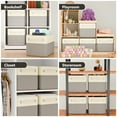 thumbnail image 4 of Fabric Cube Storage Bins, Small 4 Pack 12.2x8.3x4.7 Storage Cubes Baskets for Shelves, Decorative Storage Boxes for Organizing Shelves, 4 of 11
