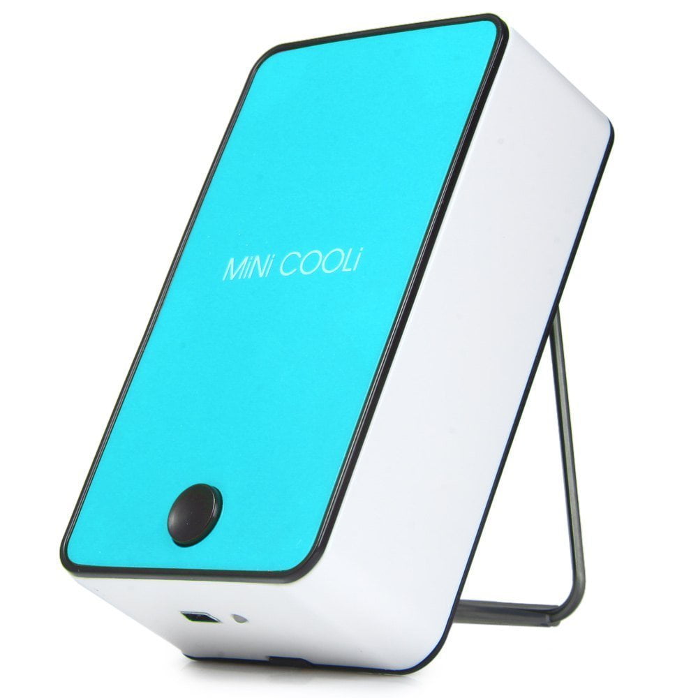 Monogram Mini Cooli Cool Air Flow Fan With Cold Water Evaporation Blue Walmart Com Walmart Com