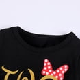 thumbnail image 6 of IBTOM CASTLE Baby Girls 1st 2nd Birthday Outfit Mouse Polka Dots Tutu Princess Dress with Sequin Headband Clothes Set for Cake Smash Photo Shoot 2 Years Black + Red - Polka Dots, 6 of 8