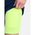 thumbnail image 4 of Athletic Works Men's and Big Men's 2 in 1 Gym Shorts with Liner, 6" & 8" Inseams, Sizes S-3XL, 4 of 5
