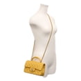thumbnail image 2 of Pre-Owned CHANEL AS2431 Yellow Lambskin G Hardware Top Handle Mini Matelasse 20 Shoulder Bag..., 2 of 12
