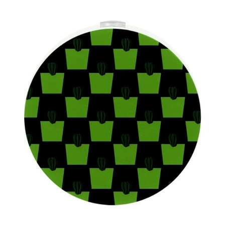 

Night Light Night Lights Plug into Wall Dusk to Dawn Sensor White Led Night Light 2 Pack Nightlight for Bedroom Bathroom Hallway Kitchen Check Black Green Vintage Cactus