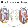 thumbnail image 3 of 1 Pack Tree Climbing Belt Restraint Lanyard Hunting Safety Belt with Adjustable Lanyard, 3 of 8