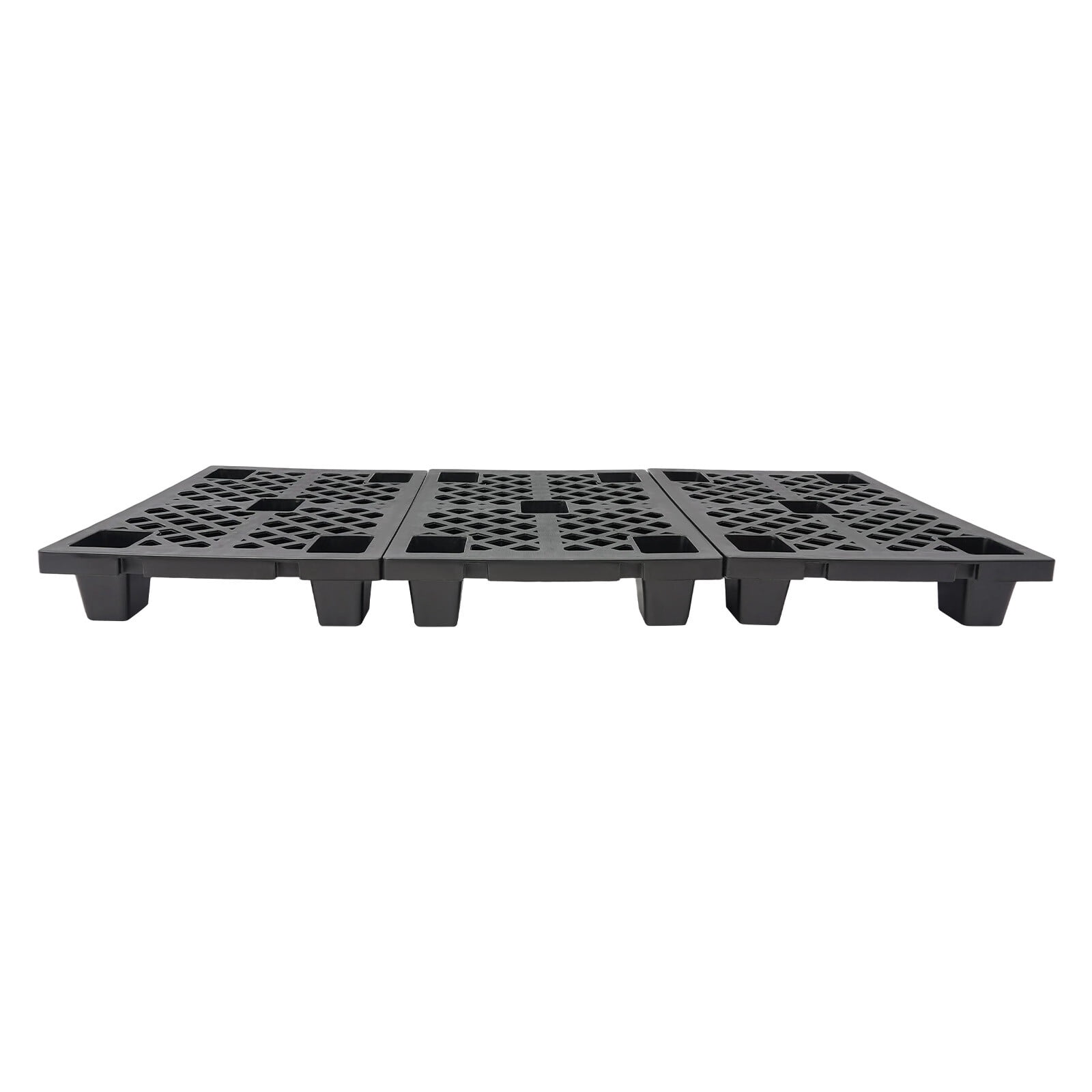 6 Pcs Moisture-Proof Plastic Pallets Stackable Interlocking Storage Pallets 60*40*10cm for Warehouses, Factories, Logistics Centers