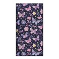 thumbnail image 2 of XYZCANDO Car Seat Towel Cover Purple Butterfly & Floral Print Seat Cover for Running Swimming, Sweatproof Washable Car Seat Cover Towel for Truck SUV, 2 of 11