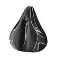 thumbnail image 2 of Cojín protector de repuesto para asiento de bicicleta, ancho, suave y antideslizante, funda para sillín de bicicleta de carretera. Negro Gris, 2 of 8
