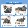 thumbnail image 6 of TSYKHAIA Winter Dog Coat - Warm Polar Fleece Lining Doggie Outdoor Jacket with Turtleneck Scarf Reflective Stripe Adjustable Waterproof Windproof Puppy Vest Soft Pet Outfits, 6 of 7