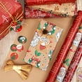 thumbnail image 5 of 10 pcs Christmas Wrapping Paper Roll,Reindeer jumping around Merry Christmas Holiday Gift Wrap for Kids Family Friends, Winter Holiday, 5 of 5