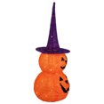 thumbnail image 4 of Northlight Pop Up Lighted Tinsel Stacked Jack-O-Lanterns Halloween Decoration - 30", 4 of 6
