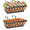 2, variant on Deck Railing Planter Window Box - 2 Pack 30 Inch Deck Balcony Rail Planter with Coconut Coir Liner, Fence Metal Hanging Flower Planter Basket Deck Railing Planter Boxes for Outdoor Lawn