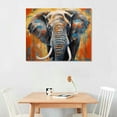 thumbnail image 2 of GOSMITH  Elephant Decorative Art Canvas African Elephant Painting Animal Canvas Art African Elephant Decor Home Decor Elephant Animal Canvas Pictures for Living Room Decoration, 2 of 4