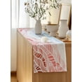 thumbnail image 5 of Table Runner 72 Inches Long for Kitchen Dining, Ombre Orange Blue Dresser Scarf Farmhouse, Dining Table Decorations for Wedding/Parties, Summer Coastal Ocean Sea Beach Wave 13 x 72 In, 5 of 8