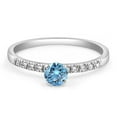 thumbnail image 4 of Pompeii 1/2Ct Blue Diamond Engagement Ring in White Gold (G/H,VS1-VS2), 4 of 4