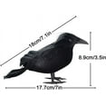 thumbnail image 5 of Crow Decorations,6 PCS Realistic Feathered Crows Fly and Stand Black Birds,Black Flying Birds Crows Raven Prop for Indoors/Outdoor Decoration, 5 of 6