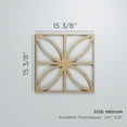thumbnail image 3 of Ekena Millwork 15 3/8"W x 15 3/8"H x 1/4"T Medium Swansea Decorative Fretwork Wood Wall Panels, Birch, 3 of 18