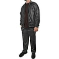 thumbnail image 5 of Victory Outfitters Men's Athletic Tricot Track Jacket and Matching Pants Set - CHAR/BLK - XL, 5 of 5