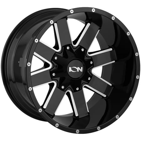 Ion 141 20x10 6x135/6x5.5" -19mm Black/Milled Wheel Rim 20" Inch