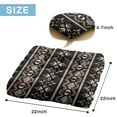 thumbnail image 7 of Bohemian Ethnic Rustic 24" Oversized Zabuton Floor Cushion - Colorful Hippie Exotic Meditation Seat with 9-Point Stitching, Earthy Tribal Style for Home Decor & Relaxation, 7 of 7