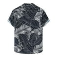 thumbnail image 2 of EQWLJWE Men's Hawaiian Shirt Short Sleeve Regular Fit Floral Shirts Casual Button Down Holiday Beach Aloha Shirts, 2 of 5