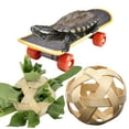 thumbnail image 4 of Tortoise Treat Training Set | Miniature Frosted Skateboard & Red Rubber Feeder for Habitat | Turtle Stimulation Toys | 5.5" Board & 2.76" Feeder | Durable, Easy Clean, Textured Grip | 3-Piece Pack, 4 of 8