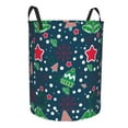 thumbnail image 2 of Xecao Christmas Print Laundry Hamper Basket,designed for Blanket Storage and Nursery Clothes in the Bedroom, 2 of 8
