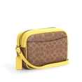 thumbnail image 3 of Coach Women's Jamie Top Zip Camera Crossbody Bag in Signature Canvas (Tan / Yellow), 3 of 3