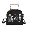thumbnail image 3 of asddcavvf Animal Messenger Bag Women Handbags Cat Rabbit Pattern Shoulder Crossbody Bag BK, 3 of 9