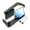 Black Blue, variant on Luwecf Generic Motorcycle Rear View Mirrors Easy Installation Shockproof Adjustable Black White