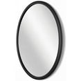 thumbnail image 3 of Infinity Instruments Nera Black Round Modern 22-inch Wall Mirror, 3 of 7