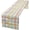 Plaid Stripe -1, variant on Rainbow Heart Table Runner, Black White Buffalo Plaid Bows Pride Day Lesbian Gay Bisexual Transgender Queer Homosexual Equality Decorations for Kitchen Dining Party, 13x36 Inch