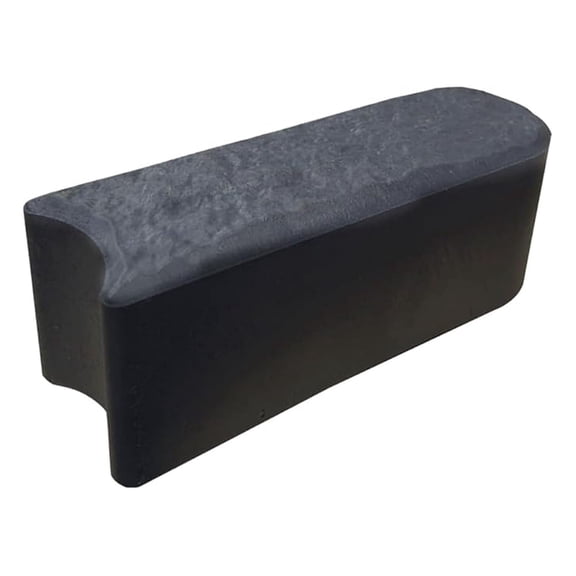 Garden Central 12-Pack 12”x4” Stomp Rubber Edge Stone, Grey – Faux Landscape Border Decor for Patios, , Play Areas & Gardening – DIY Edging Block for Outdoor Decorative Projects