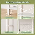 thumbnail image 5 of Amadwell 4-Tier Kitchen Storage Shelf Organizer Bakers Rack with Power Outlets, Coffee Bar & Microwave Stand, 5 of 9