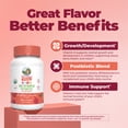 thumbnail image 5 of MaryRuth's Kids Multivitamin + Postbiotic Gummies Ages 4+, Bone Health, Immune Support, Vegan, Gluten-Free, Dairy-Free, Mixed Berry & Cherry, 60 Count, 5 of 9