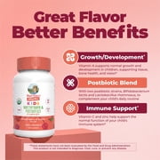 MaryRuths Kids Multivitamin + Postbiotic Gummies Ages 4+, Bone Health, Immune Support, Vegan, Gluten-Free, Dairy-Free, Mixed Berry & Cherry, 60 Count