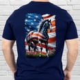 thumbnail image 4 of FLAGWIX Horse Wrapped In Glory American Patriotic Horse T-Shirt MLN3274TS, 4 of 5