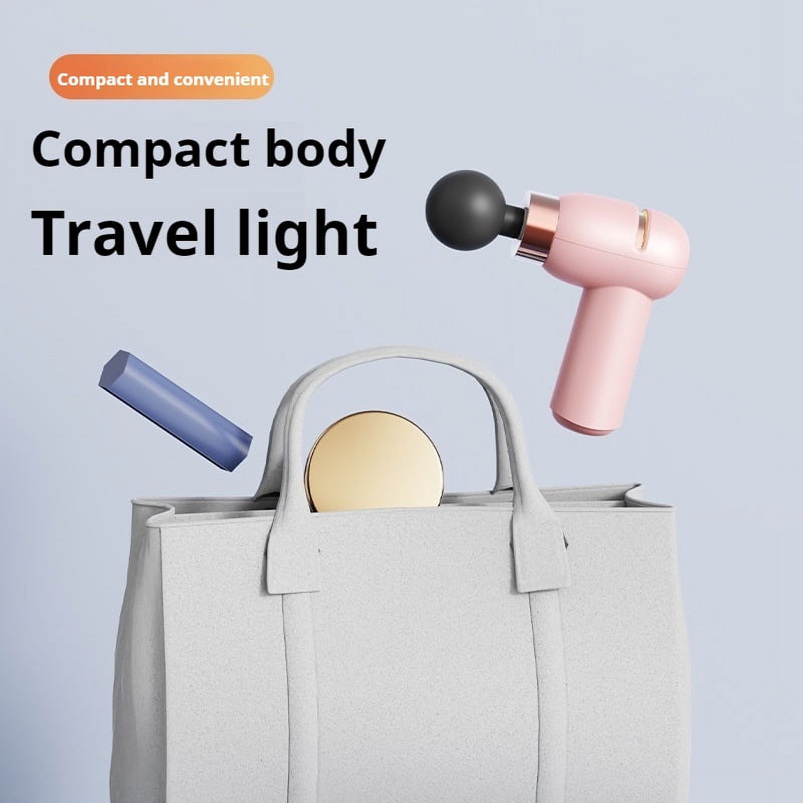 Mini Portable Fascia Gun Muscle, Shoulder, Neck, Legs, Hips, Full Body Relaxation, Low Noise Fine Sound Massager, Women's Vibration Massage Gun
