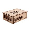 thumbnail image 1 of Caja de madera de alta gama importada, sin ensamblar, con disipador de calor para protección de RasPi 4 Modelo B., 1 of 14