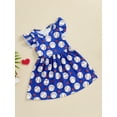 thumbnail image 3 of Bagilaanoe Toddler Baby Girl Summer Dress Fly Sleeve A-line Dresses 6M 12M 18M 24M 3T 4T Kids Casual Swing Sundress, 3 of 8