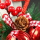 thumbnail image 3 of Billuyoard Colgante de Navidad, campana de estrella, bayas, de ventana DIY, decoración impermeable, exquisita decoración decorativa de Navidad Kits de decoración para fiestas Blanco, 3 of 6