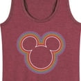 thumbnail image 3 of Mickey & Friends - Mickey Head Rainbow Outline - Women's Racerback Tank Top, 3 of 5