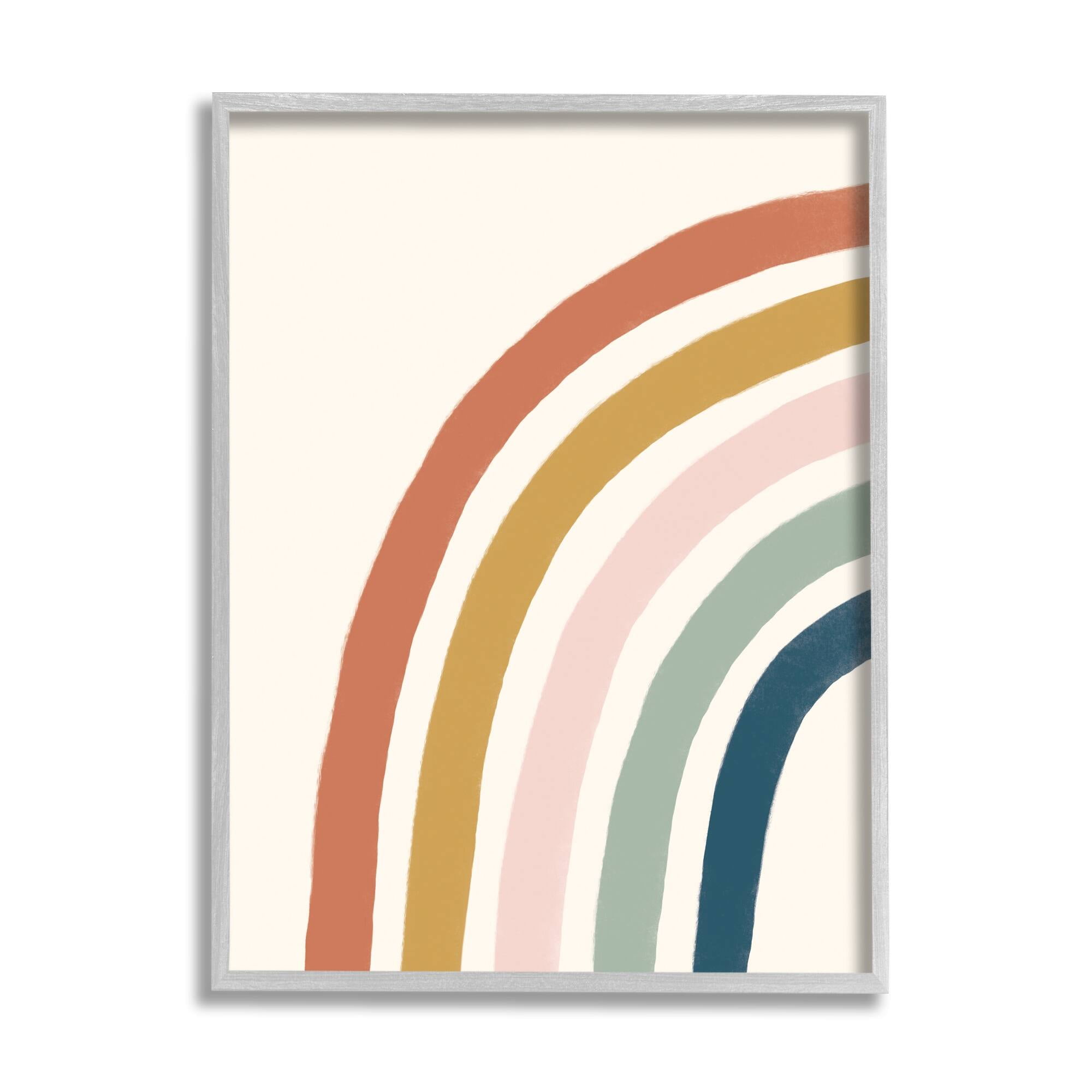 Stupell Industries Desert Rainbow Left Side Geometric Lines,11 x 14, Design by Deborah Curiel